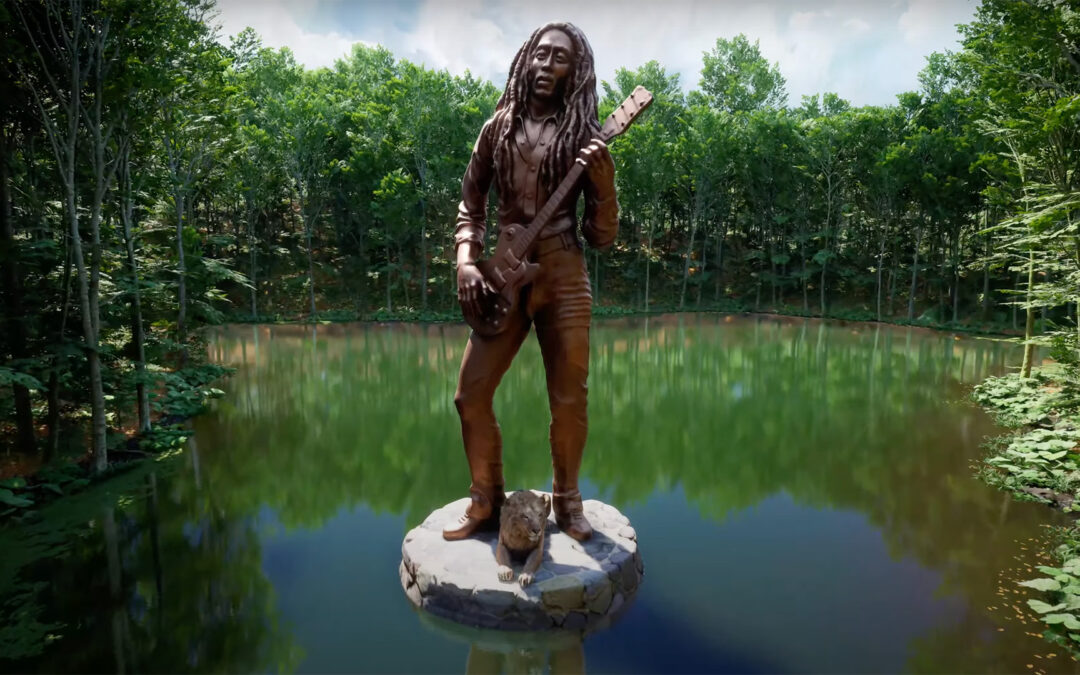 Virtual recreation of Bob Marley statue brings iconic legend to the metaverse.